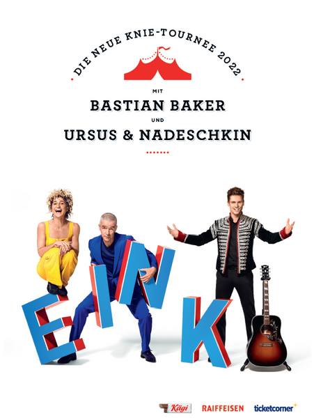 Poster 2022 Bastian Baker und Ursus & Nadeschkin